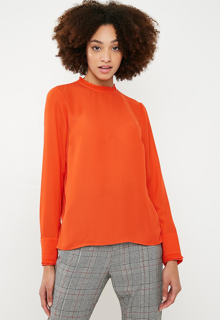 Vero Moda - Luigi long sleeve top - orange 