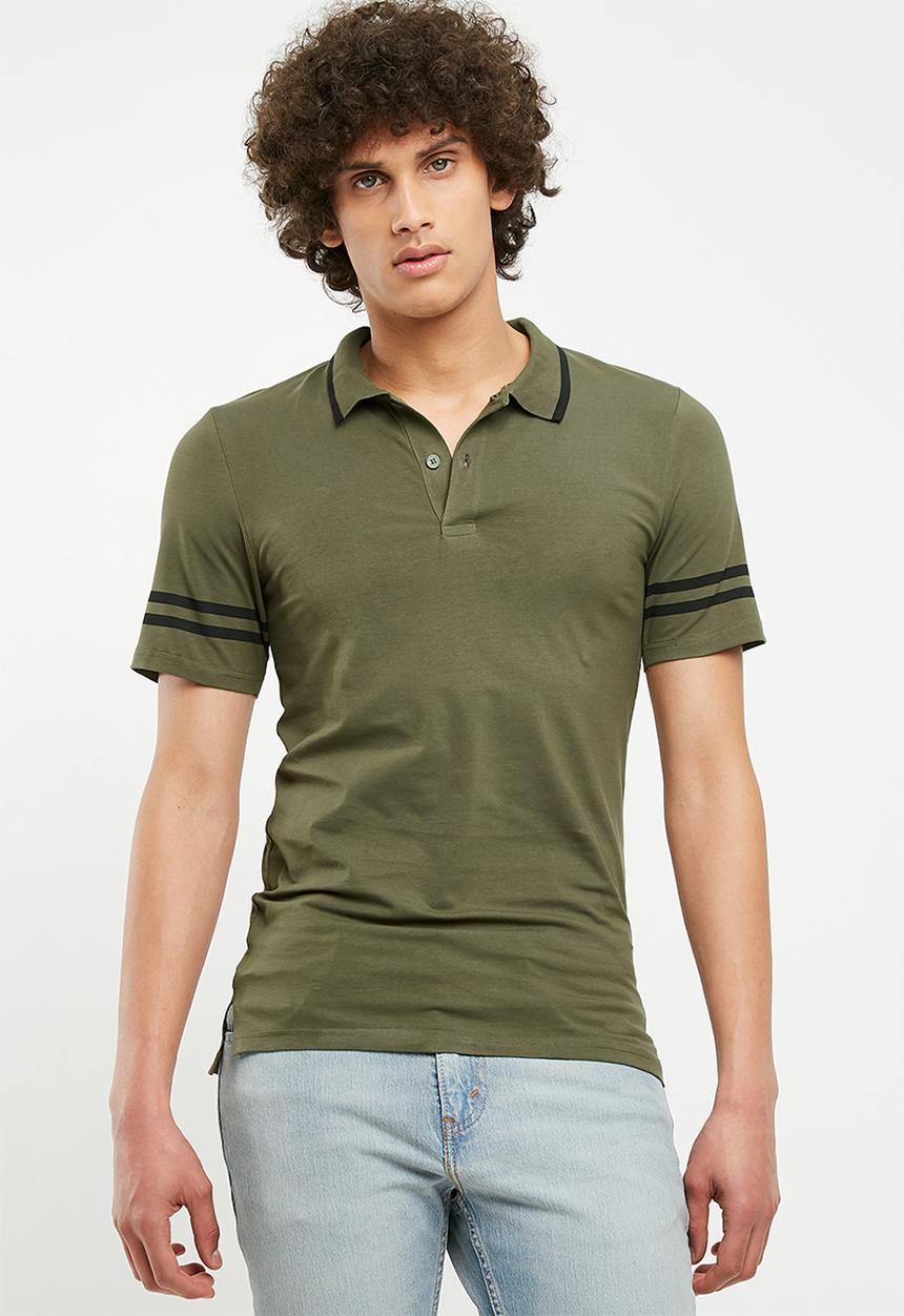 Only & Sons - Palle muscle fit polo - olive 
