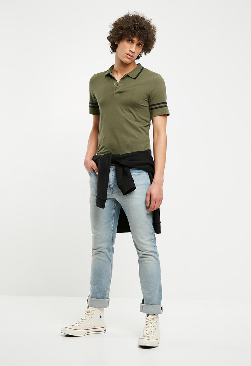Only & Sons - Palle muscle fit polo - olive 