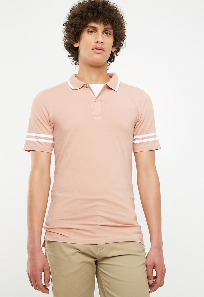 Only & Sons - Palle muscle fit polo - peach 