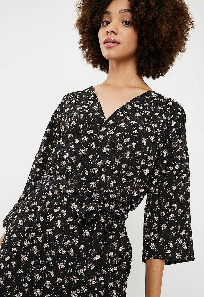 Vero Moda - Minna jumpsuit - black & taupe