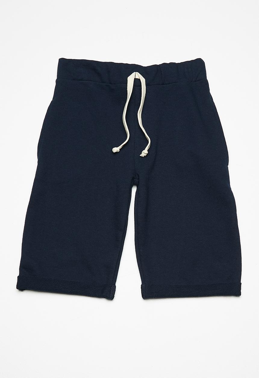 Superbalist - Kids boys roll up jogger shorts - navy