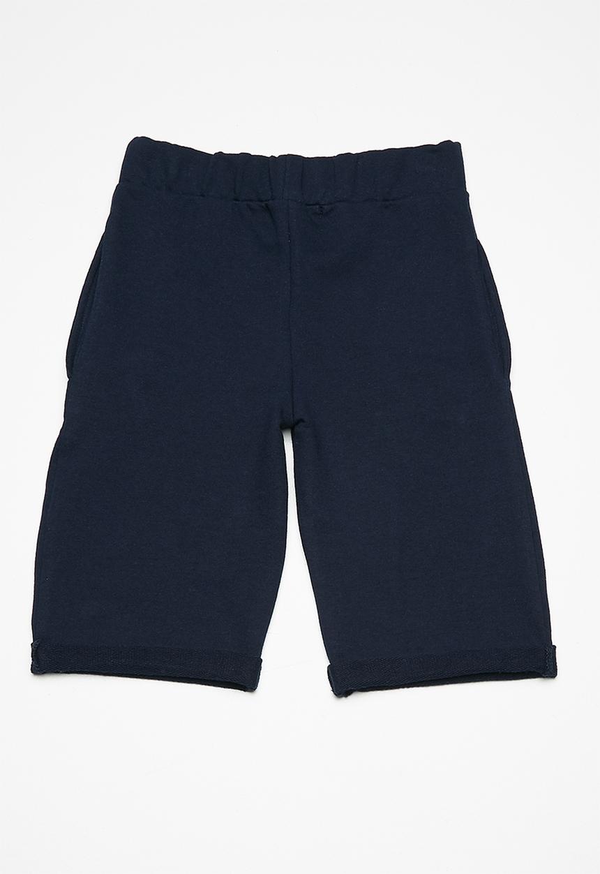 Superbalist - Kids boys roll up jogger shorts - navy