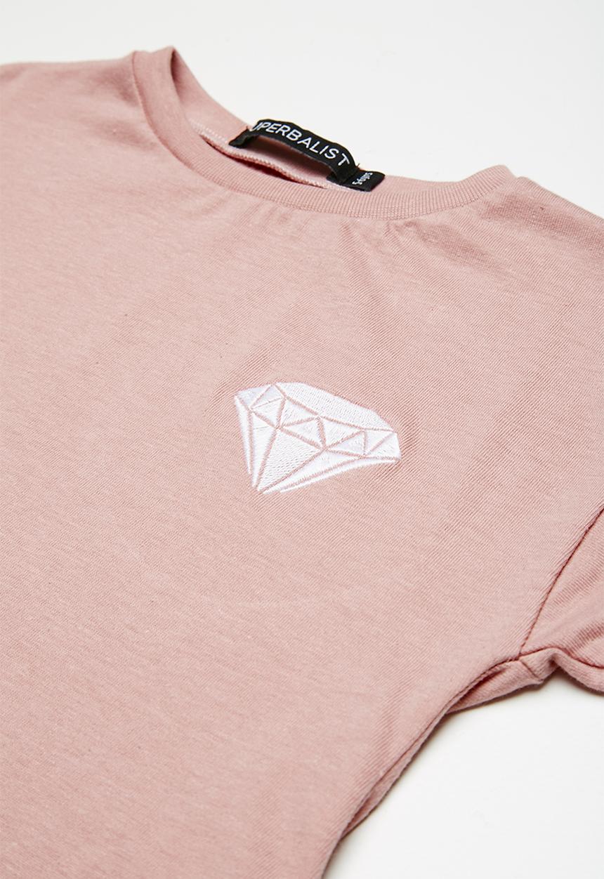 Superbalist - Kids girls embroidered frill top - pink 