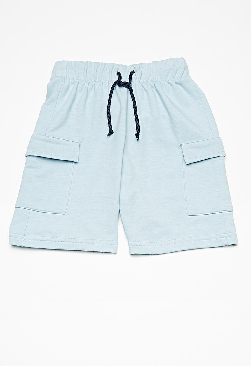 basicthread - Draw cord utility shorts -  blue