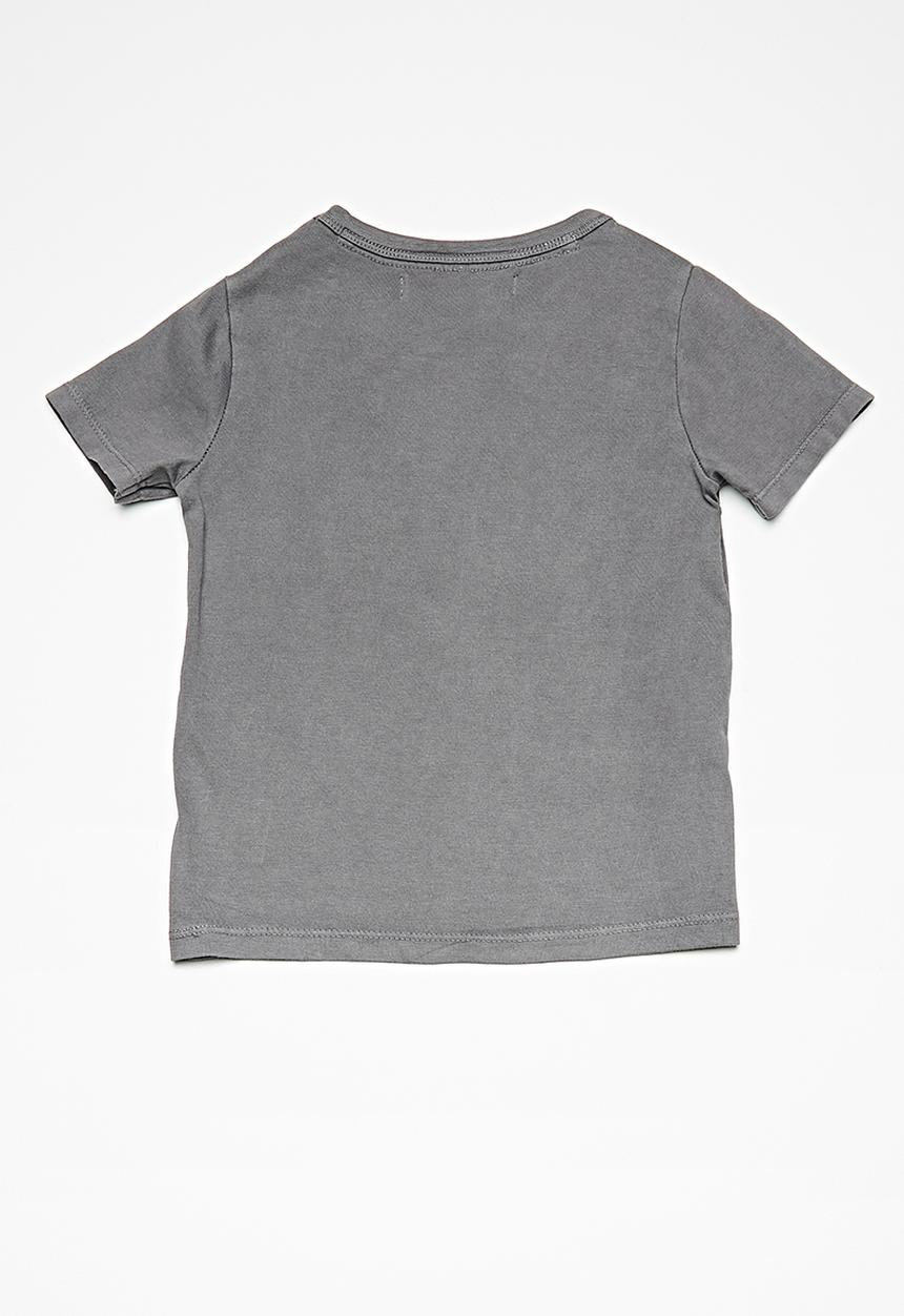 MINOTI - Kids boys chill bro T-shirt - charcoal