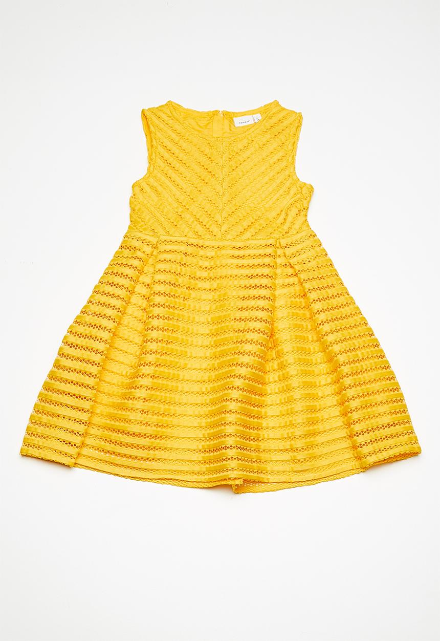 Name It - Kelly short sleeve dress - yellow