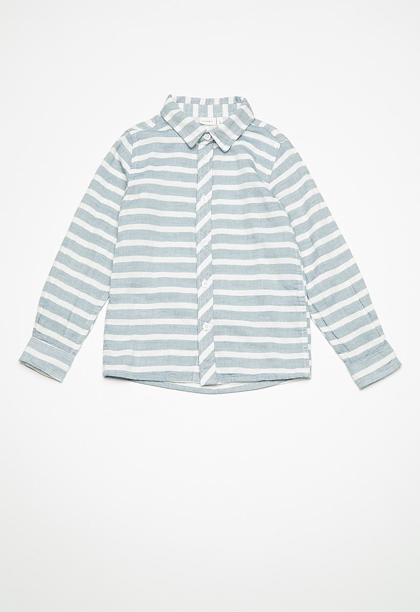 Name It - Galasse long sleeve shirt -  blue & white 