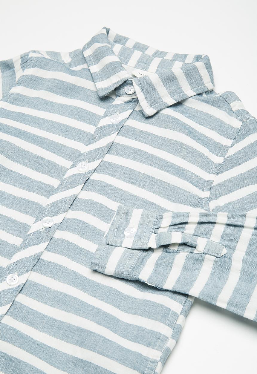 Name It - Galasse long sleeve shirt -  blue & white 