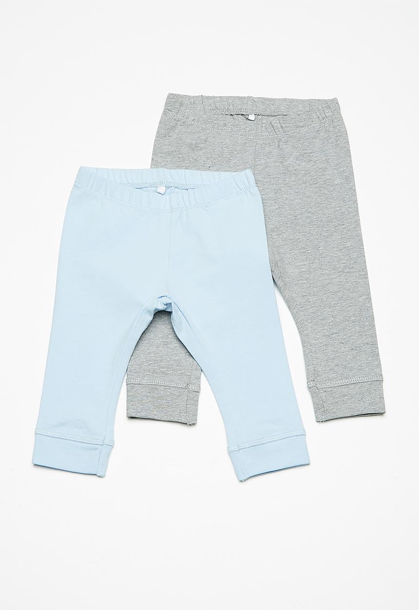 Name It - Gapil long pants 2 pack - grey & blue 