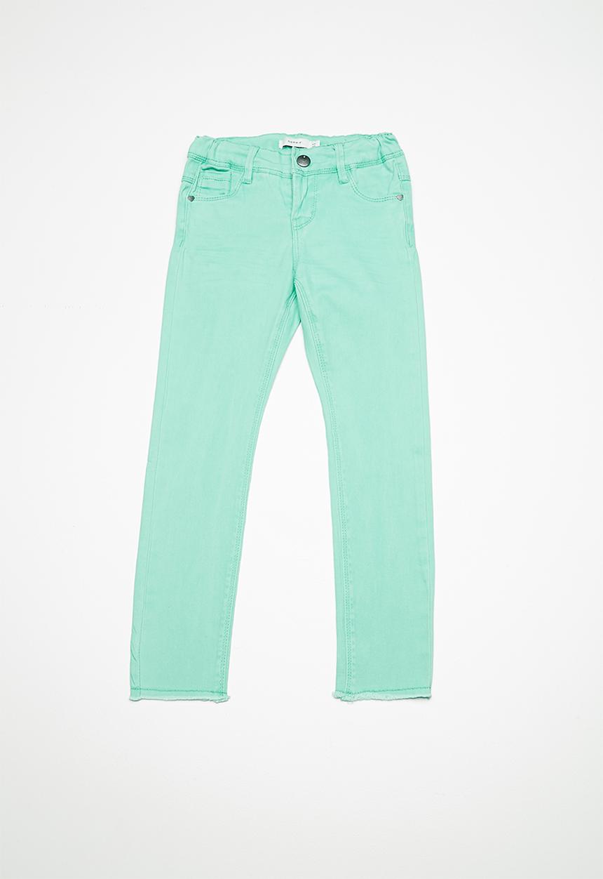 Name It - Polly twilight long pants - green 