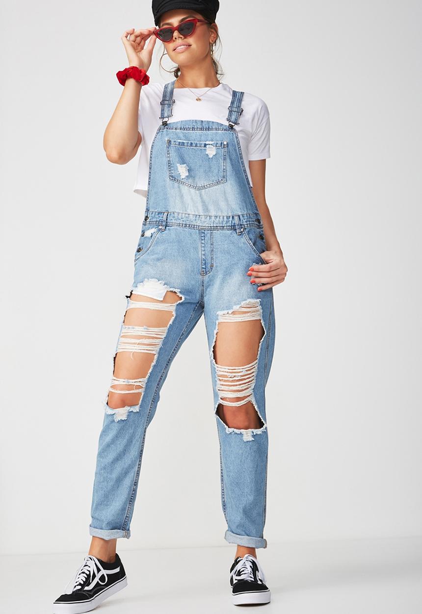 Supré  - Ultra destroy overall - blue