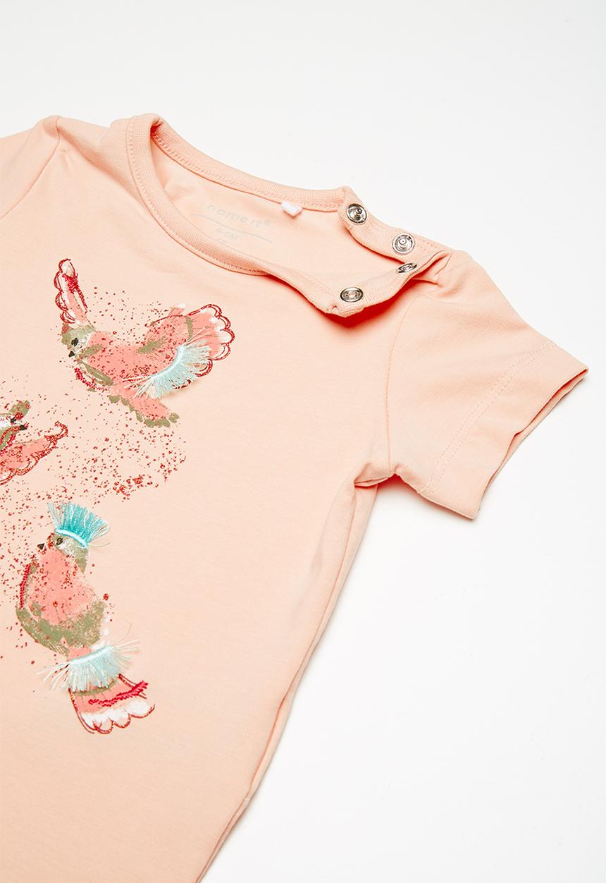 Name It - Delene short sleeve top - peach