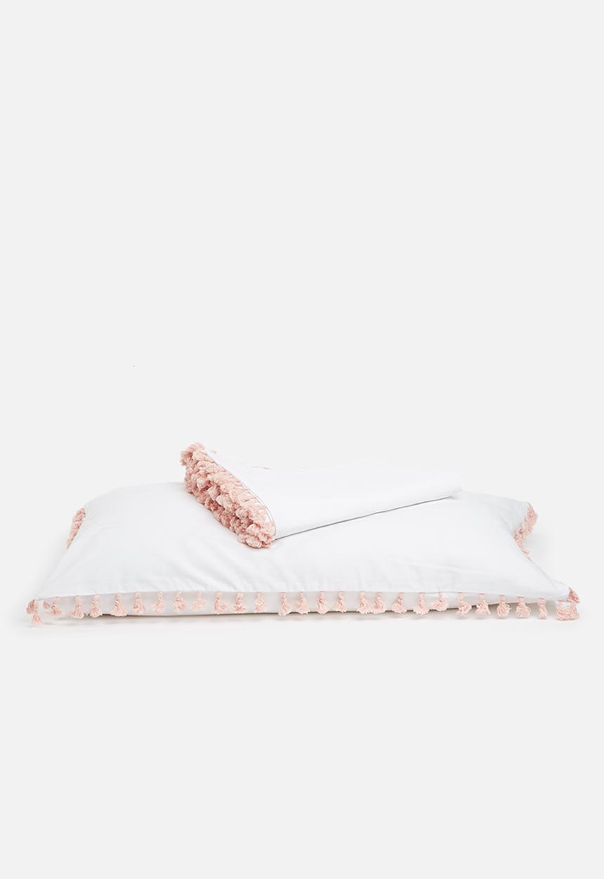 Sixth Floor - Blush kids duvet cover set - pink tassel