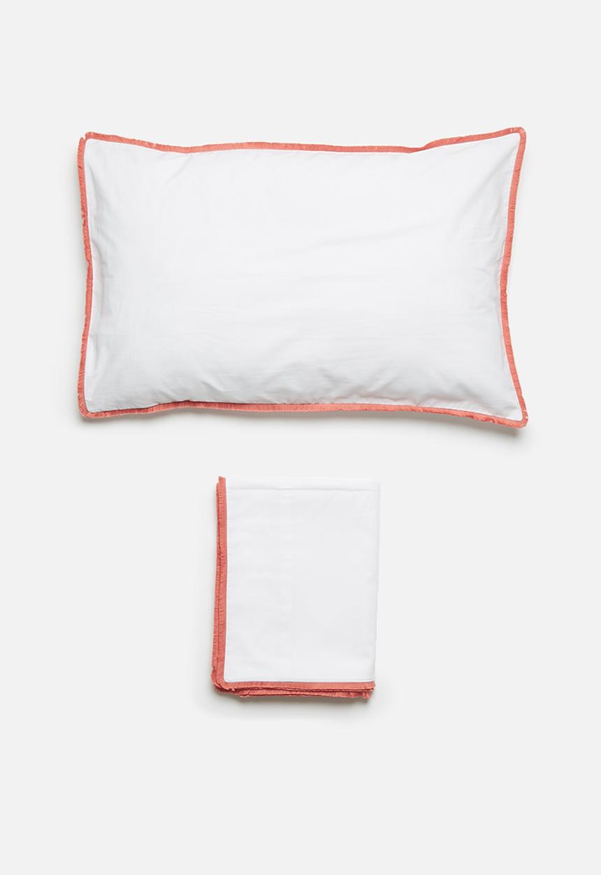 Sixth Floor - Willow kids duvet cover set - coral fringe