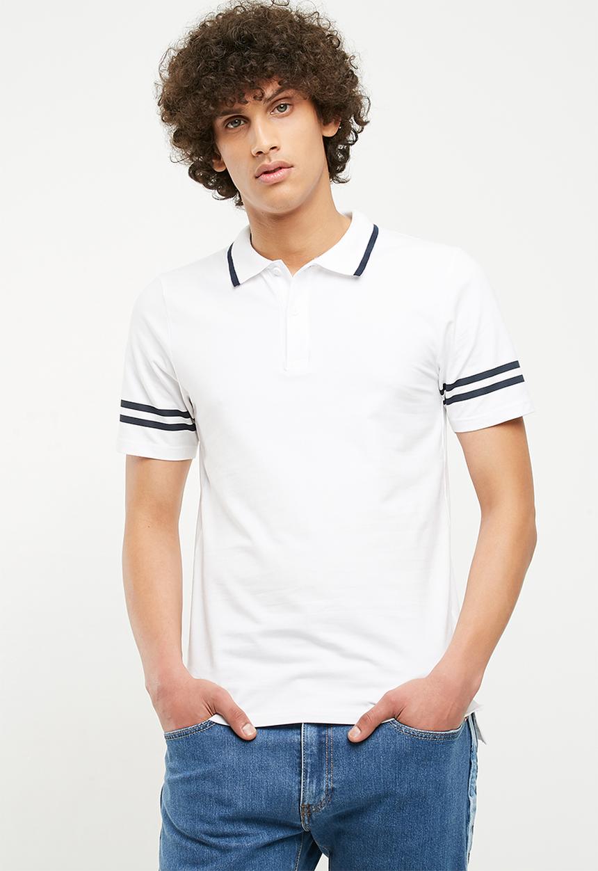 Only & Sons - Palle muscle fit polo - white 