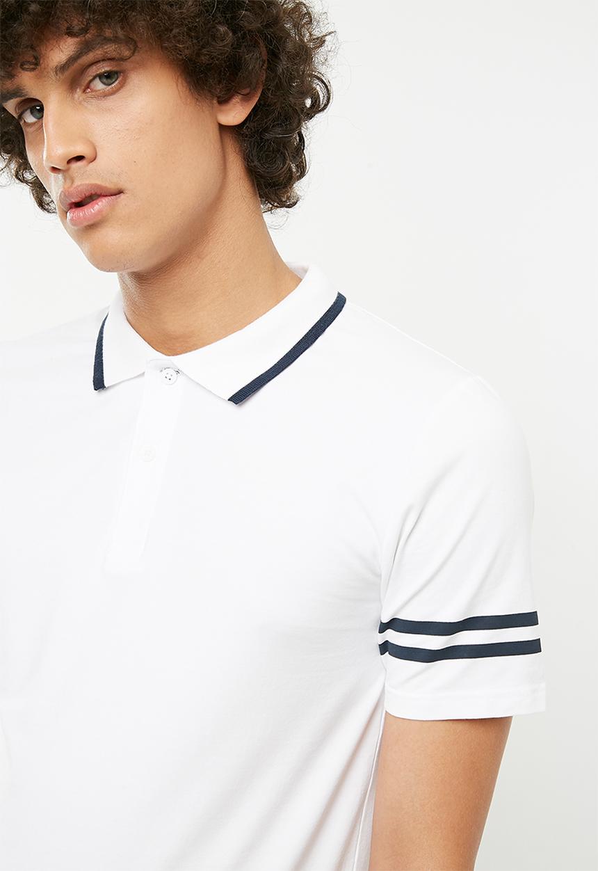 Only & Sons - Palle muscle fit polo - white 