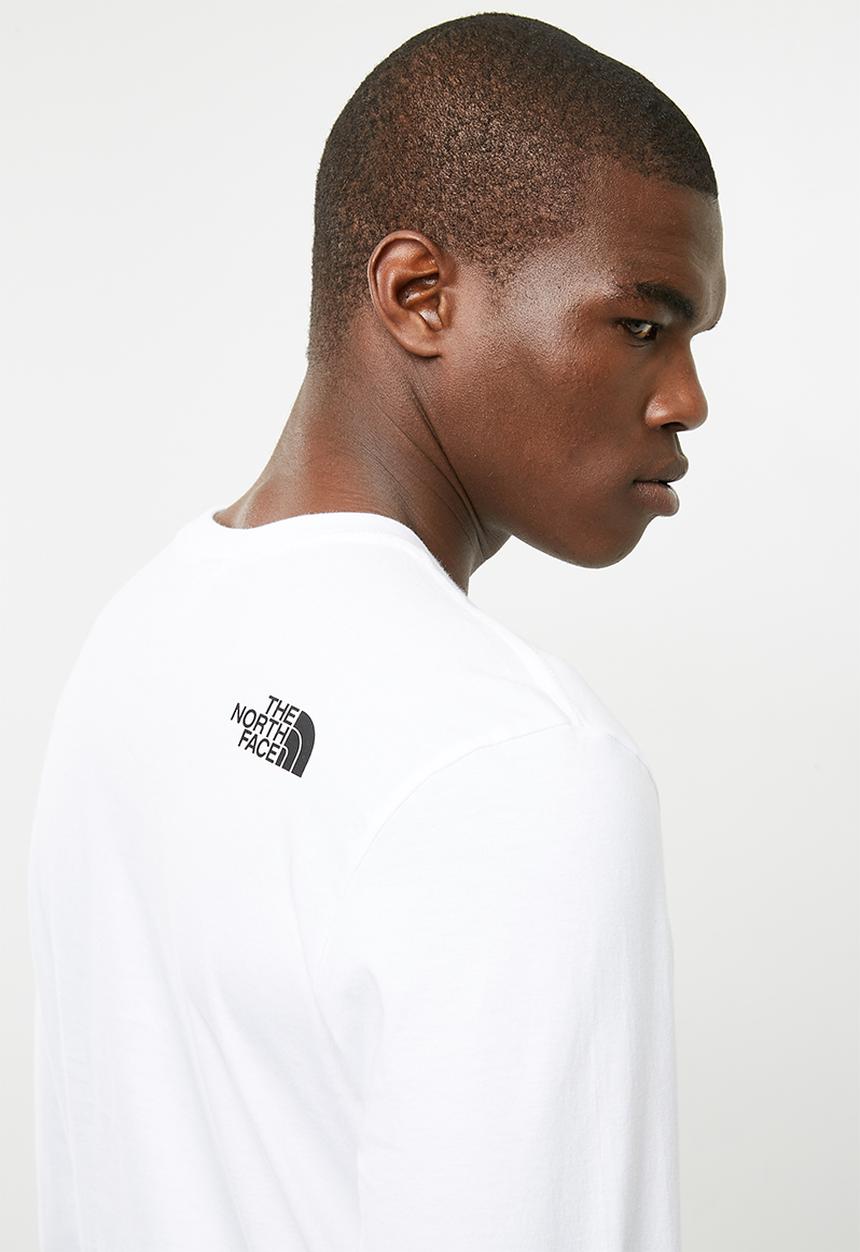 The North Face - Long sleeve fine tee - white