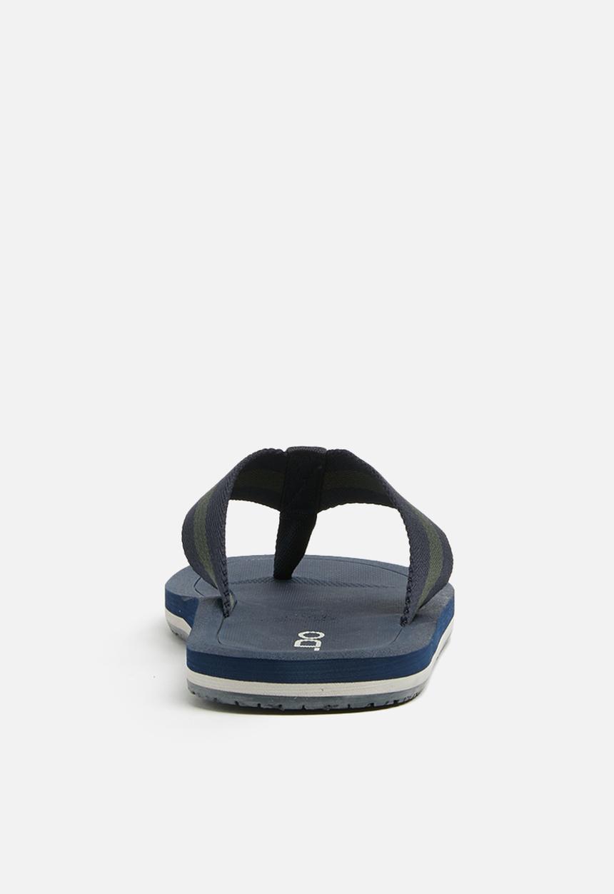 ALDO - Paywen flip flops - navy & green