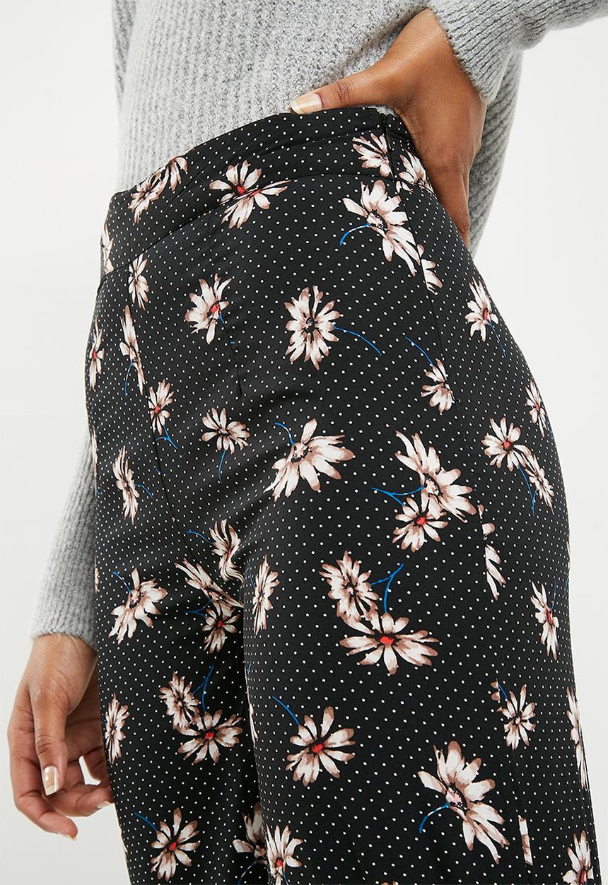 New Look - Flossy wide leg pants - black 