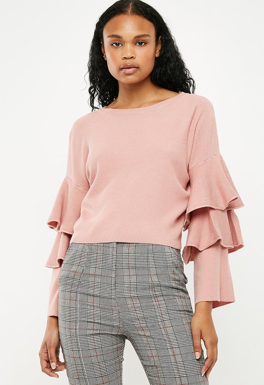 New Look - Long sleeve tier knit - pink 