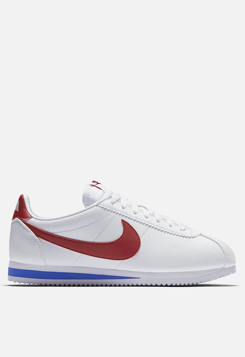 Nike - Nike Classic Cortez Leather - White / Varsity Red / Royal