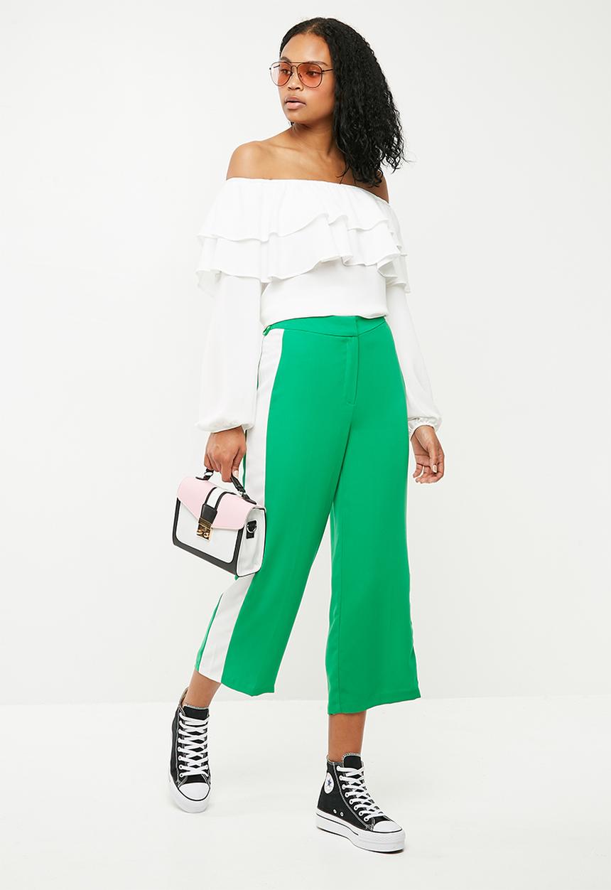 Superbalist - Frilled off the shoulder blouse - white