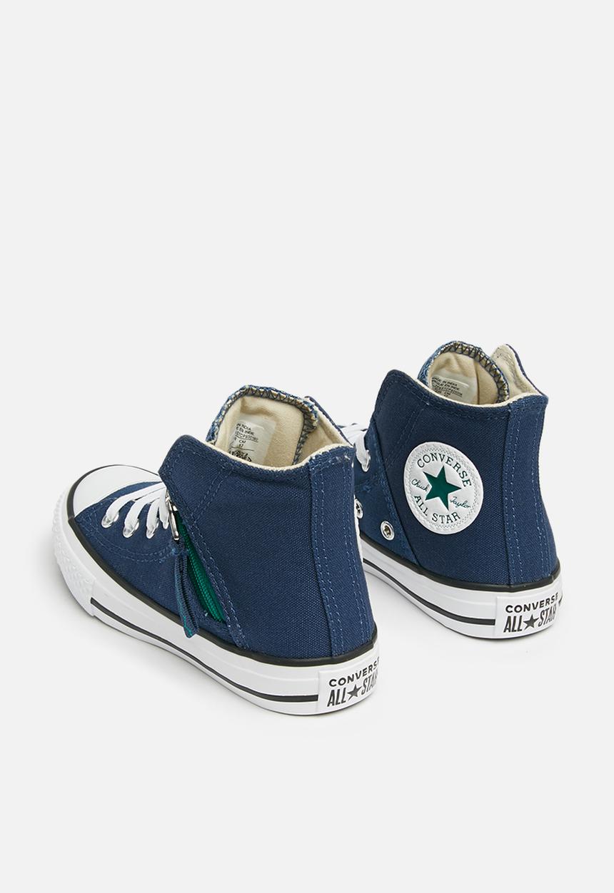 Converse - Chuck Taylor All Star Pull-Zip Hi - navy/royal emerald/white