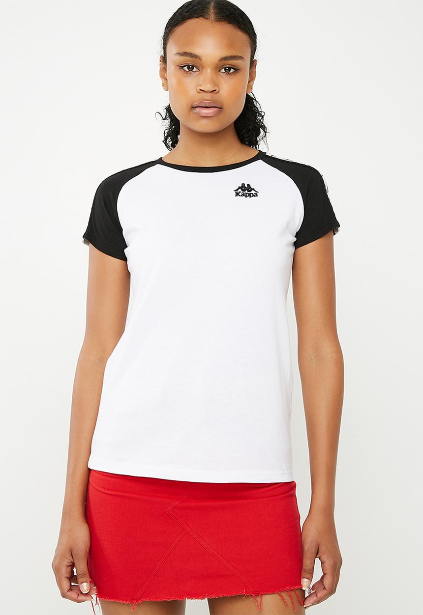 KAPPA - Authentic T-shirt - white & black