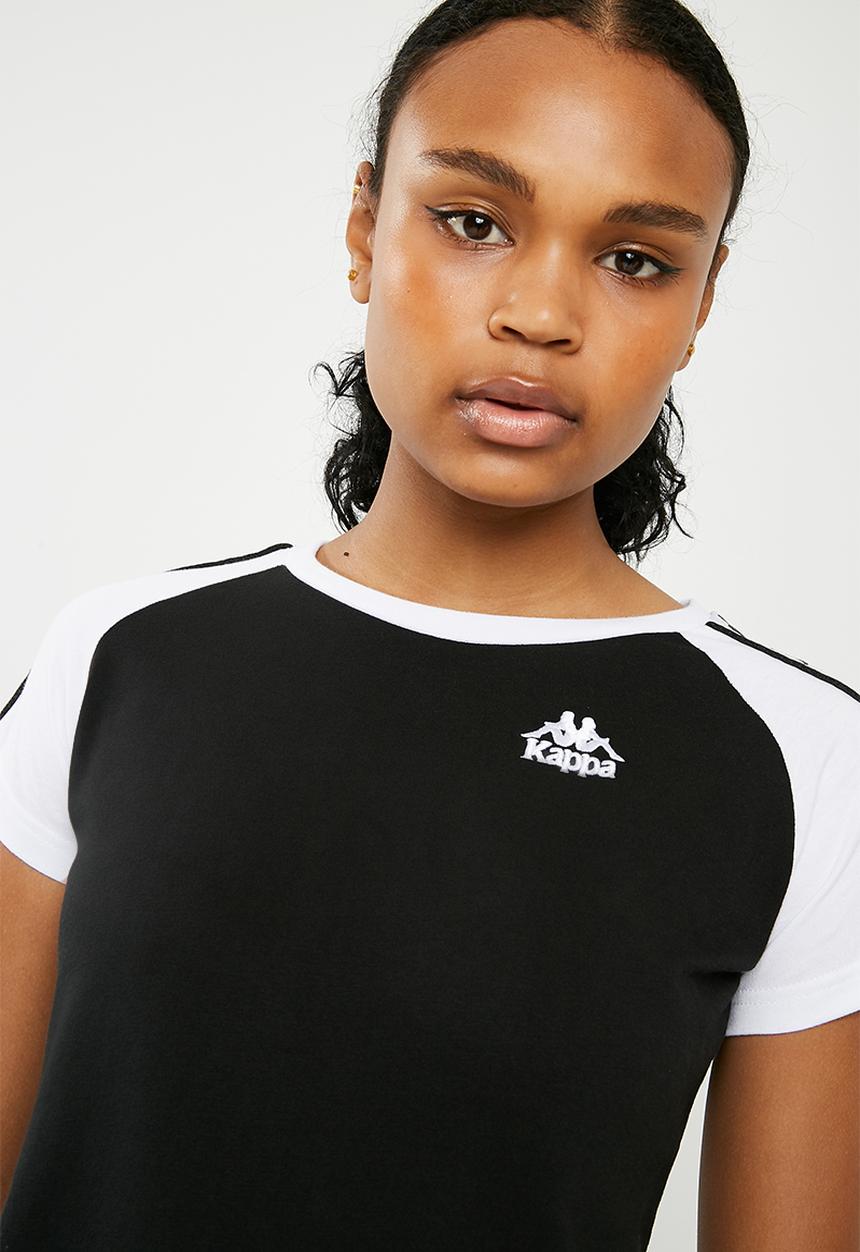 KAPPA - Authentic T-shirt - black & white