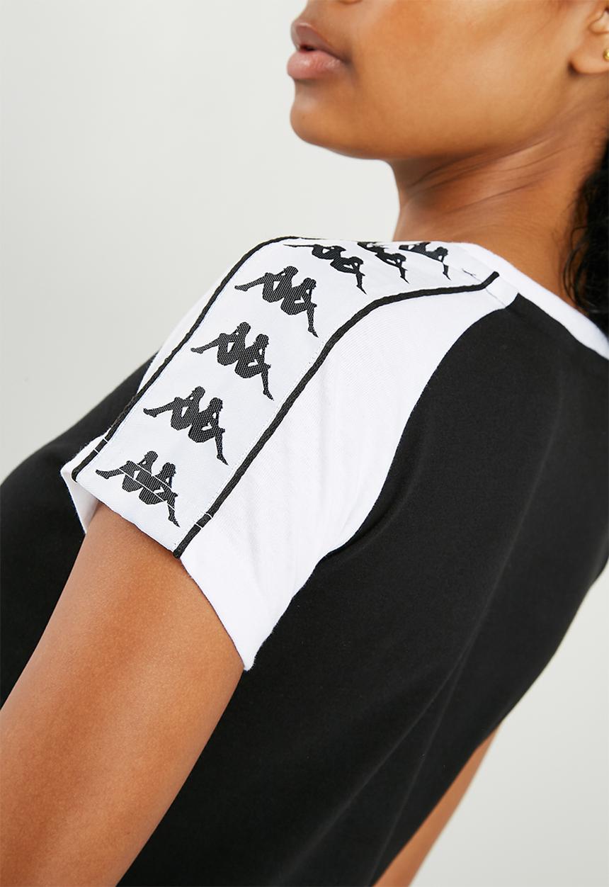 KAPPA - Authentic T-shirt - black & white