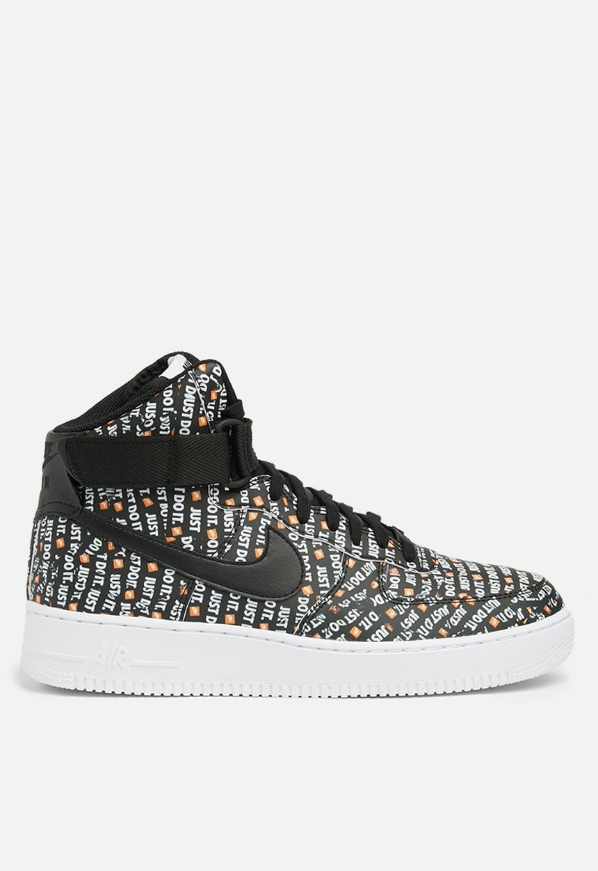 Nike - Air Force 1 High LX - black - white - total Orange