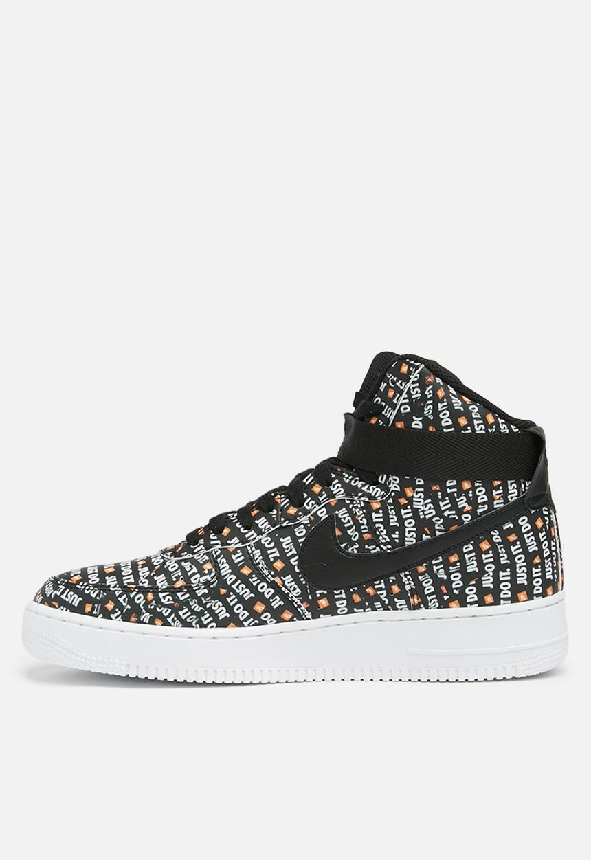 Nike - Air Force 1 High LX - black - white - total Orange
