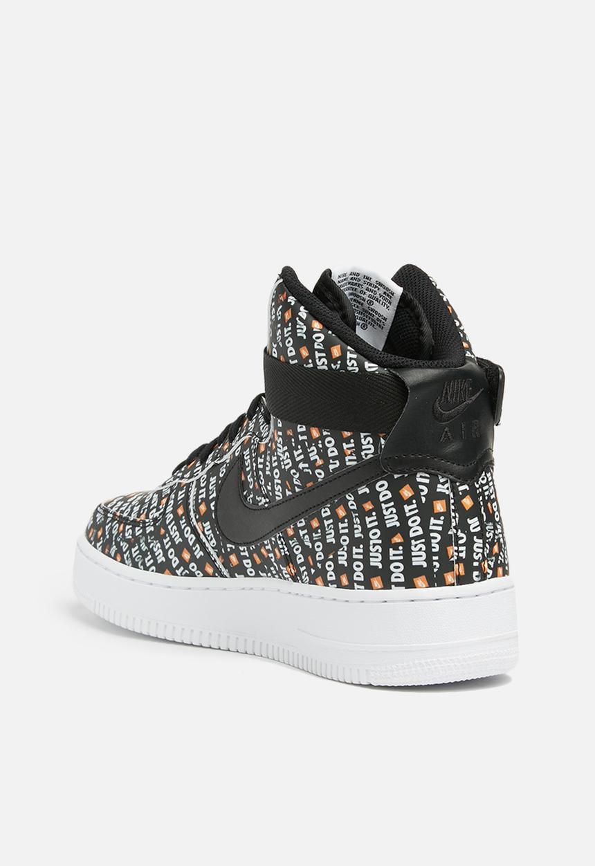Nike - Air Force 1 High LX - black - white - total Orange