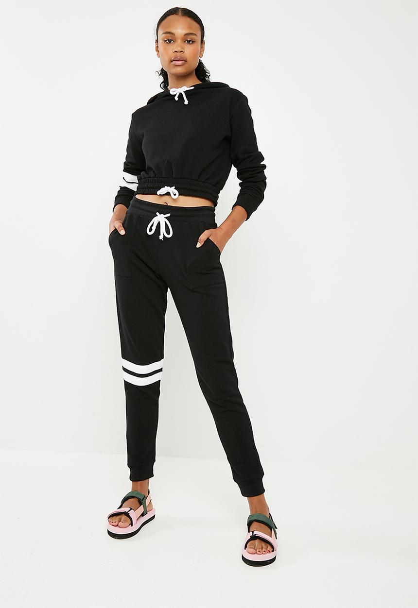 Superbalist - Striped jogger pants - black