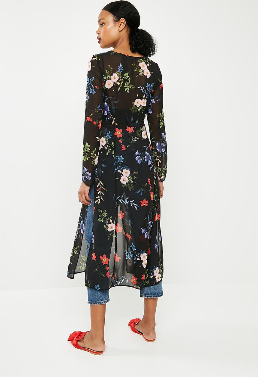 Superbalist - Slit detail maxi blouse - black 