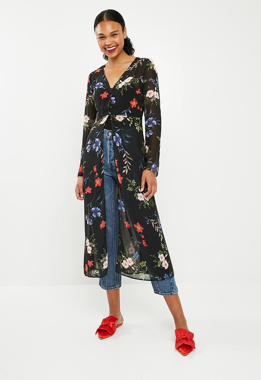 Superbalist - Slit detail maxi blouse - black 