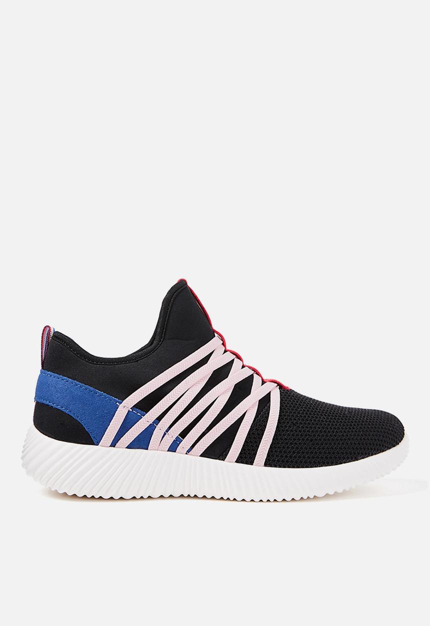Cotton On - Faith sock trainer - black & pink