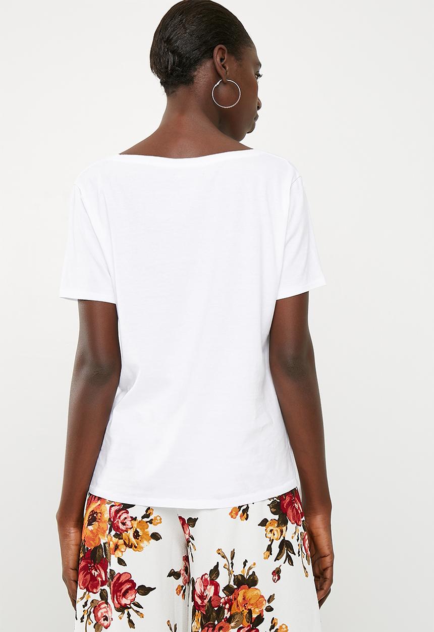 Superbalist - Boyfriend tee 2 pack - white & tan 