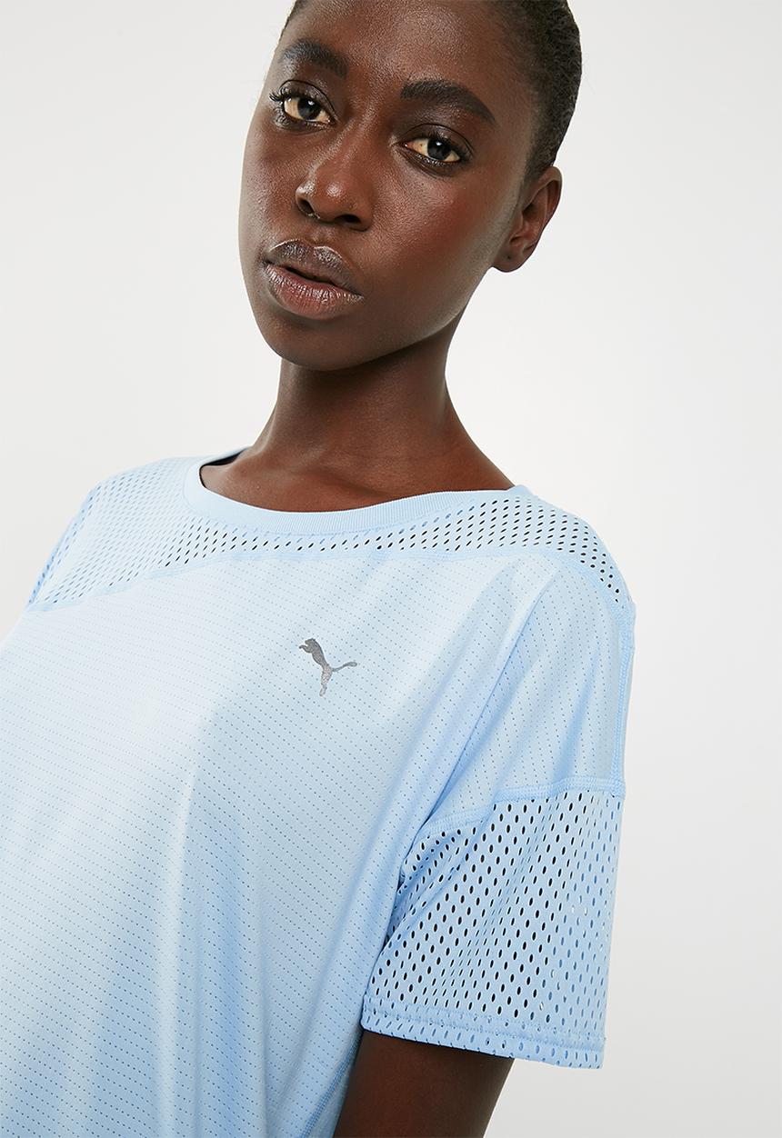PUMA - A.C.E. mesh blocked tee - blue