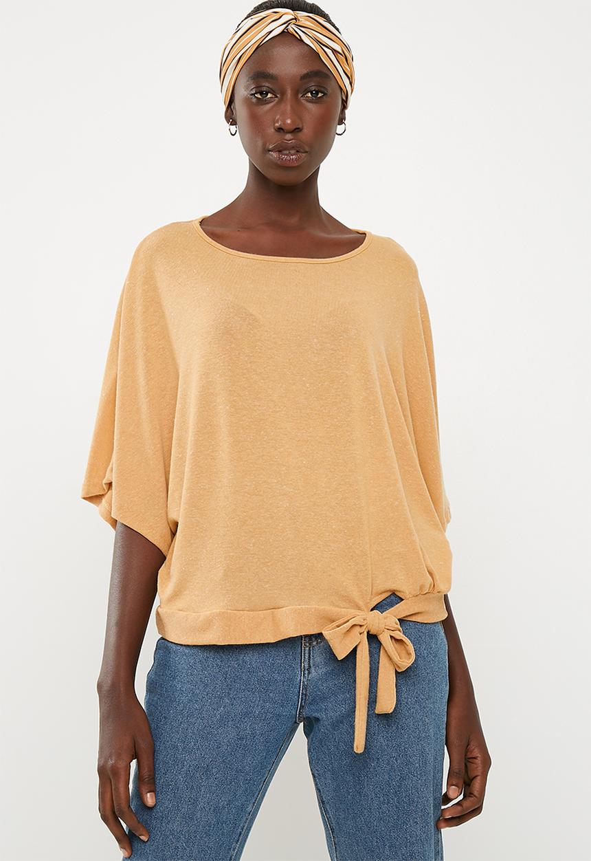 Superbalist - Cut & sew scarf top - yellow