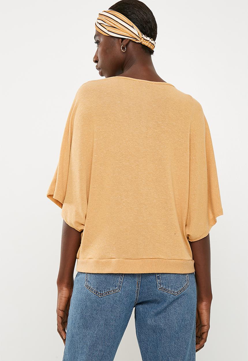 Superbalist - Cut & sew scarf top - yellow