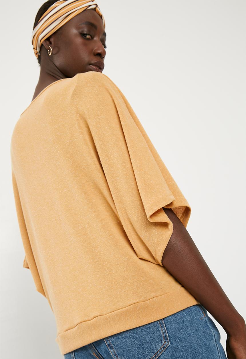 Superbalist - Cut & sew scarf top - yellow