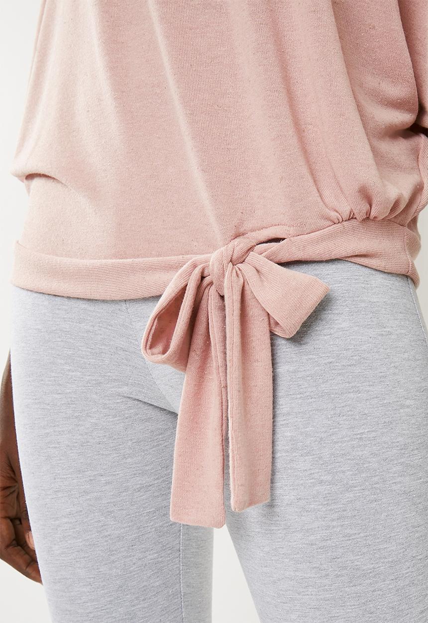 Superbalist - Cut & sew scarf top - pink 