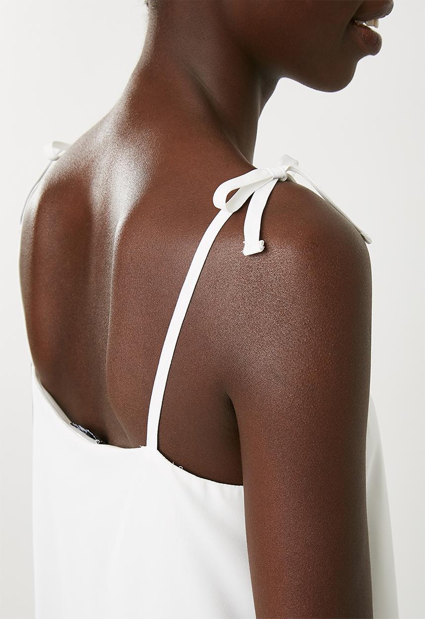 Superbalist - Tie shoulder cami top - white