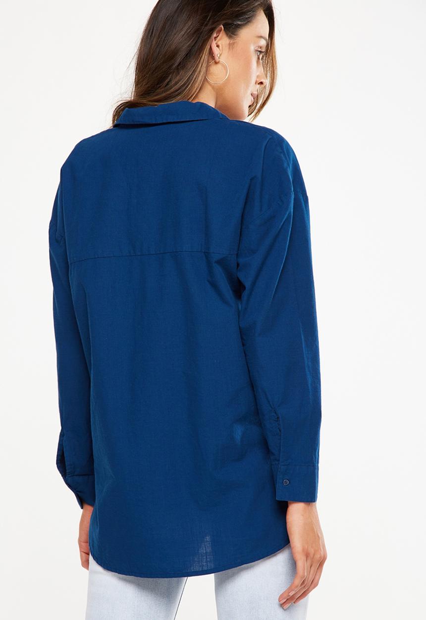 Cotton On - Monique summer shirt - navy