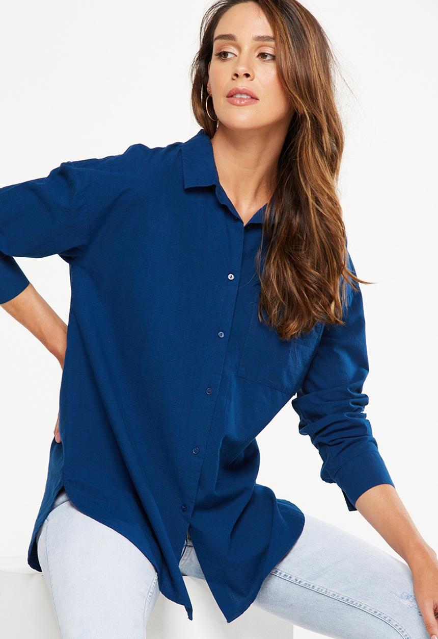 Cotton On - Monique summer shirt - navy