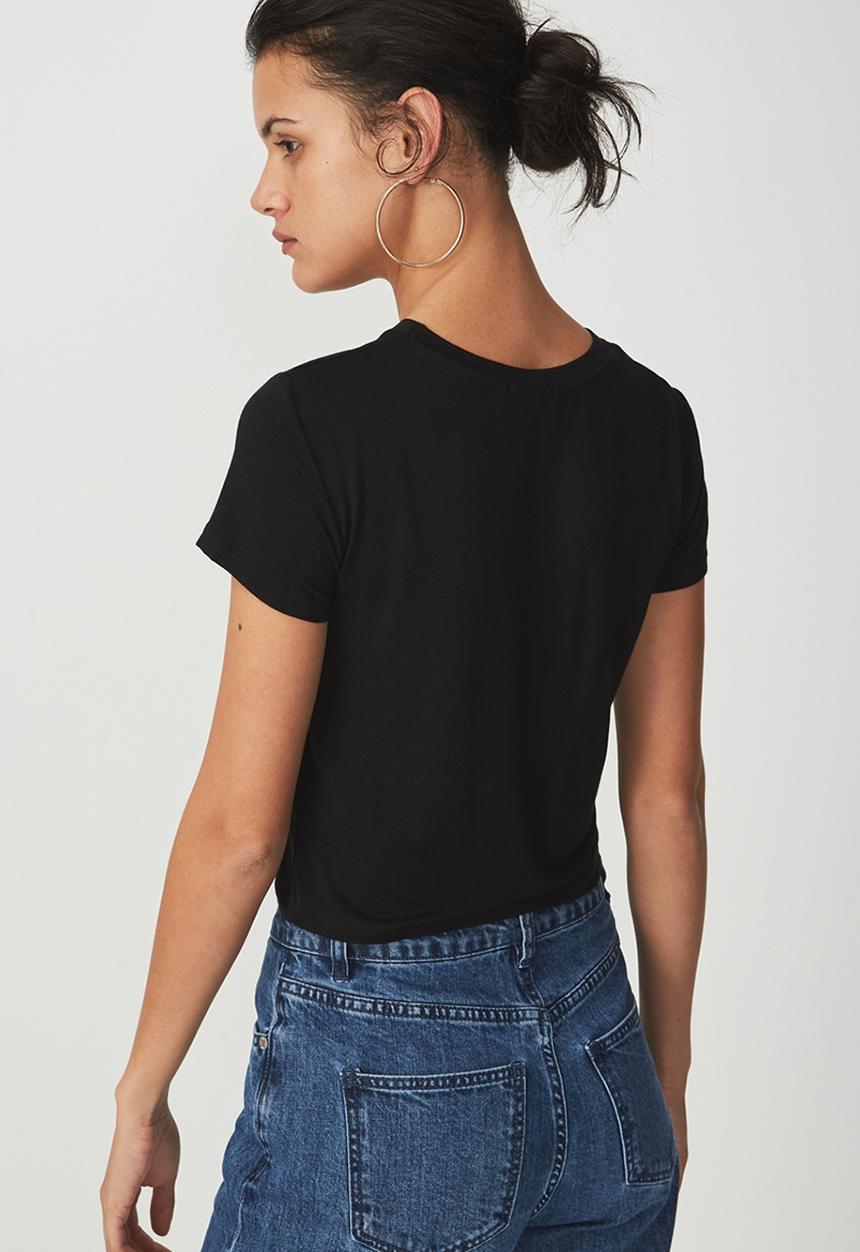 Cotton On - The summer baby tee - black