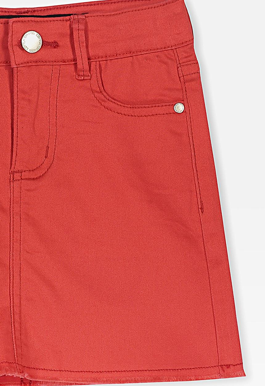 Cotton On - Francie denim skirt - red