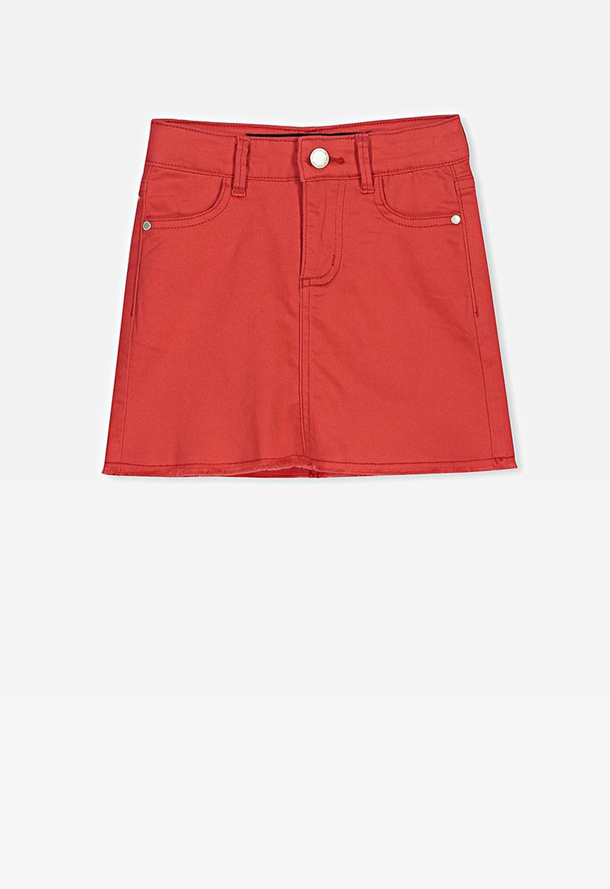 Cotton On - Francie denim skirt - red